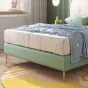 Дизайнерская односпальная кожаная кровать  Масдо/Марсен LaLume