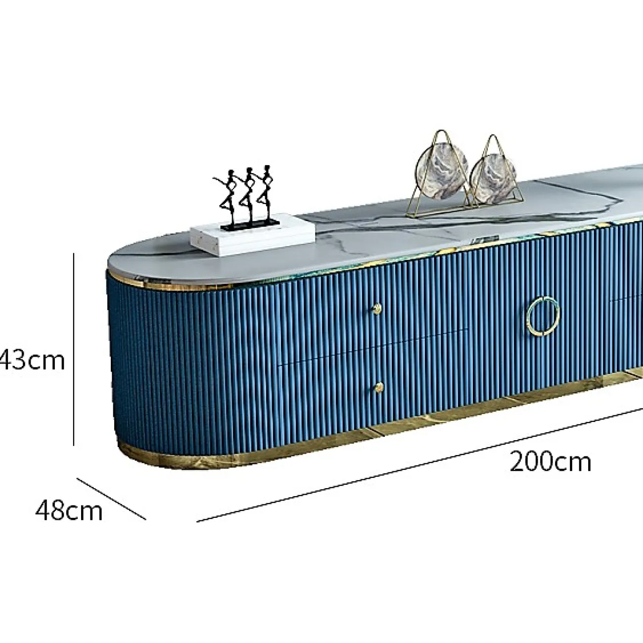 Дизайнерский комод под ТВ Масдо Lalume