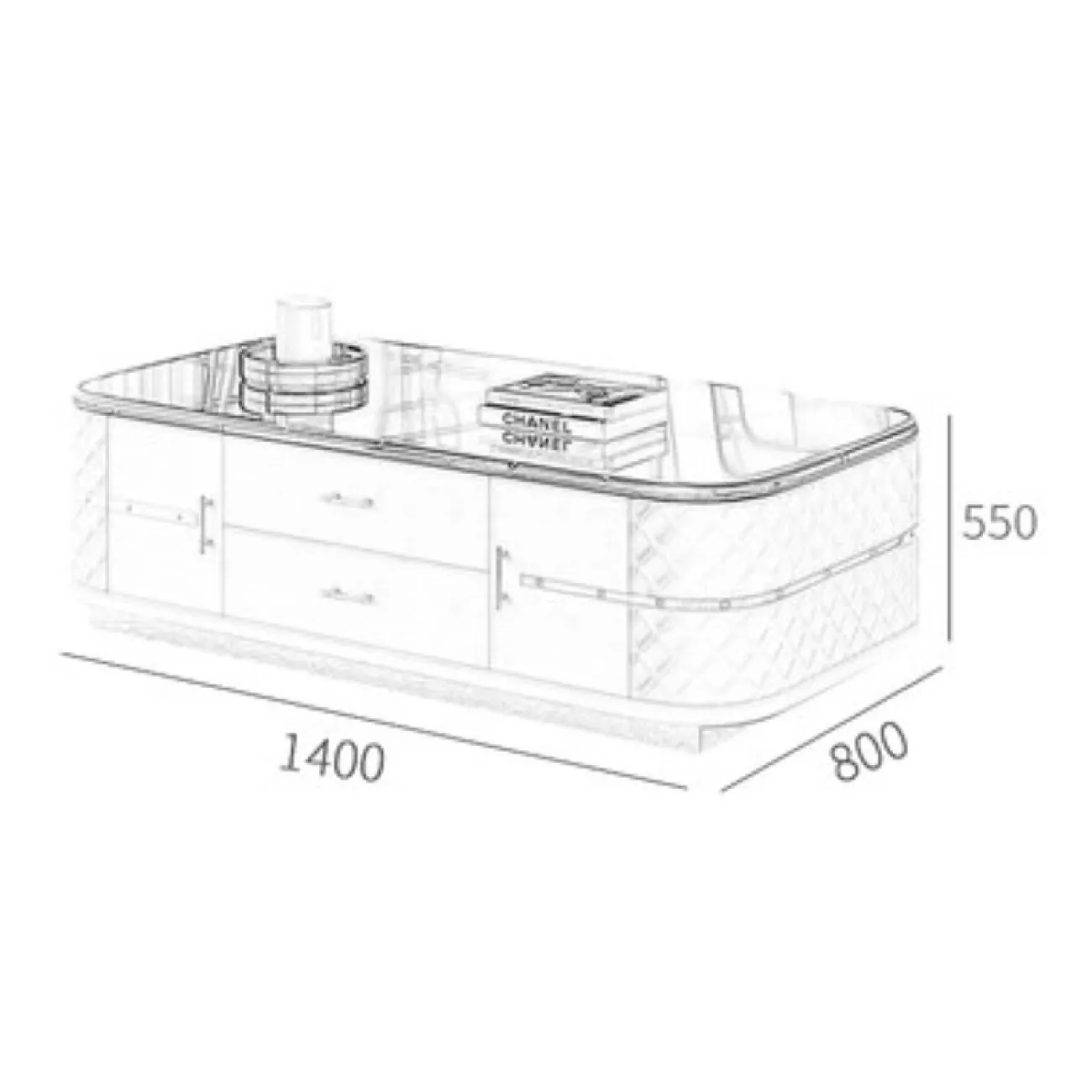 Дизайнерский чайный столик Marsden pmt22 LaLume