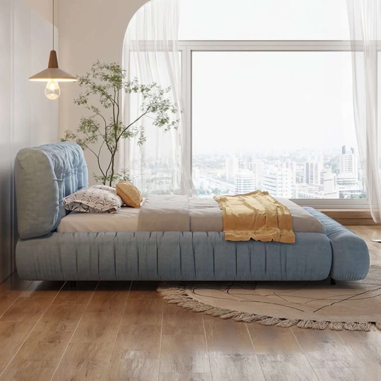 Дизайнерская мягкая Кровать Масдо/Марсен от LaLume