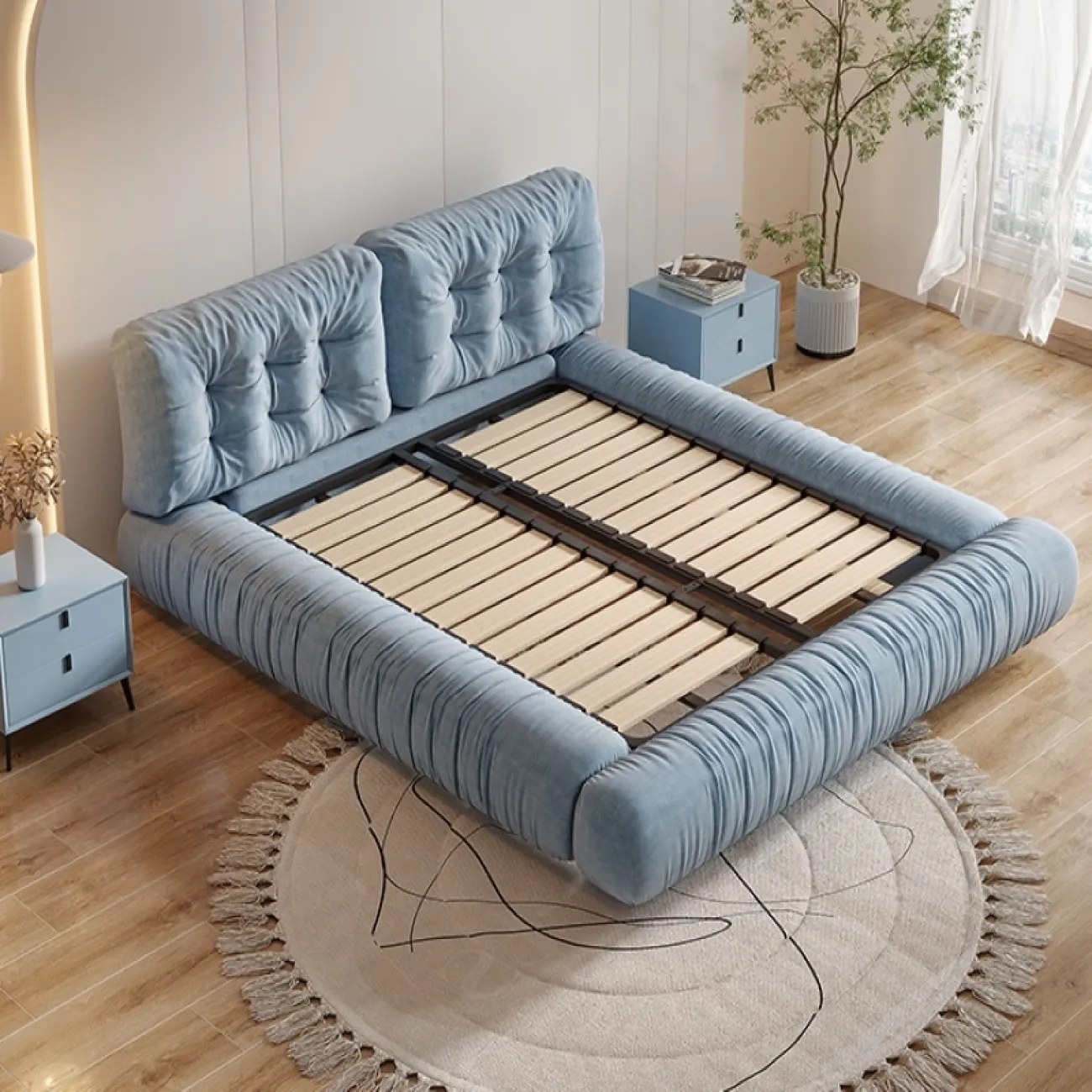 Дизайнерская мягкая Кровать Масдо/Марсен от LaLume