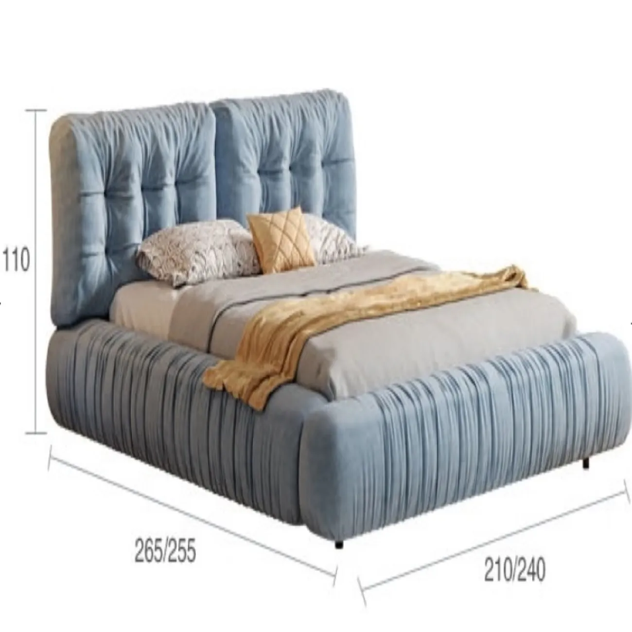 Дизайнерская мягкая Кровать Масдо/Марсен от LaLume