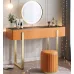 Дизайнерский туалетный столик с зеркалом и пуфом Масдо/Марсден от LaLume