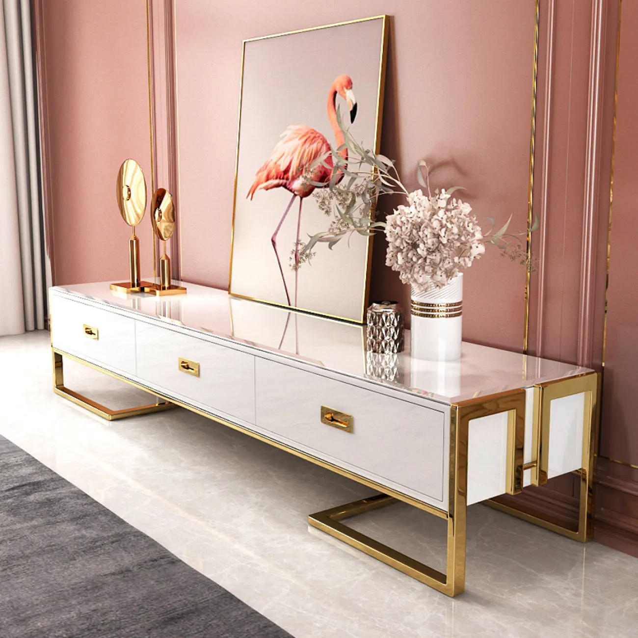 Дизайнерский комод под ТВ LaLume-TV00115