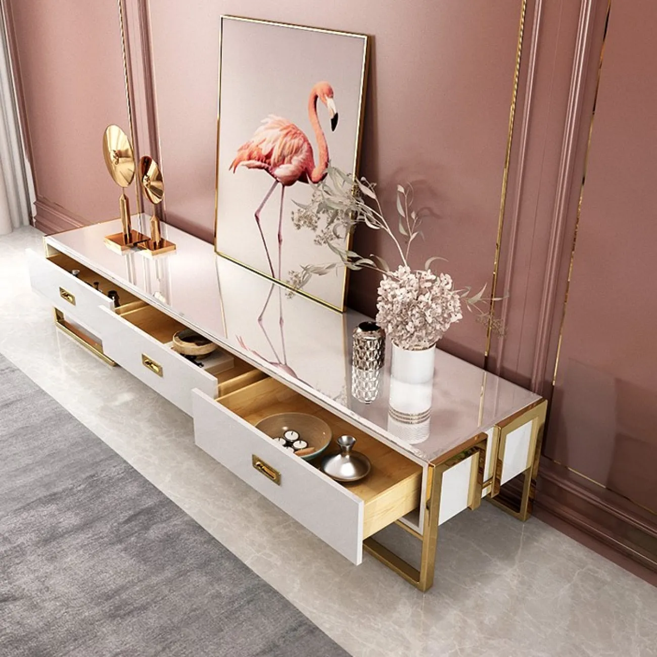 Дизайнерский комод под ТВ LaLume-TV00115