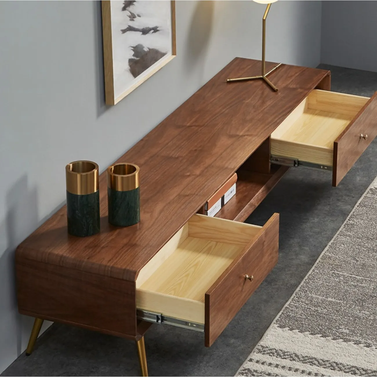 Тумба Ellipse круглая с полкой от LaLume