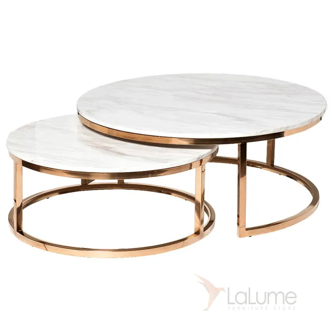 Набор из 2х журнальных столиков 47ED-ET081S от LaLume Набор из 2х журнальных столиков 47ED-ET081S от LaLume