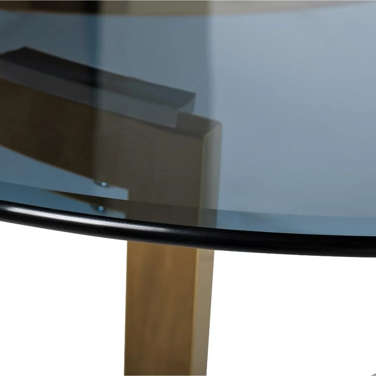 Стол журнальный золотой с темным стеклом 47ED-CT062GOLD от LaLume