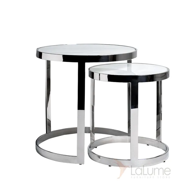 Набор из 2х журнальных столиков 47ED-ET081S от LaLume Набор из 2х журнальных столиков 47ED-ET081S от LaLume