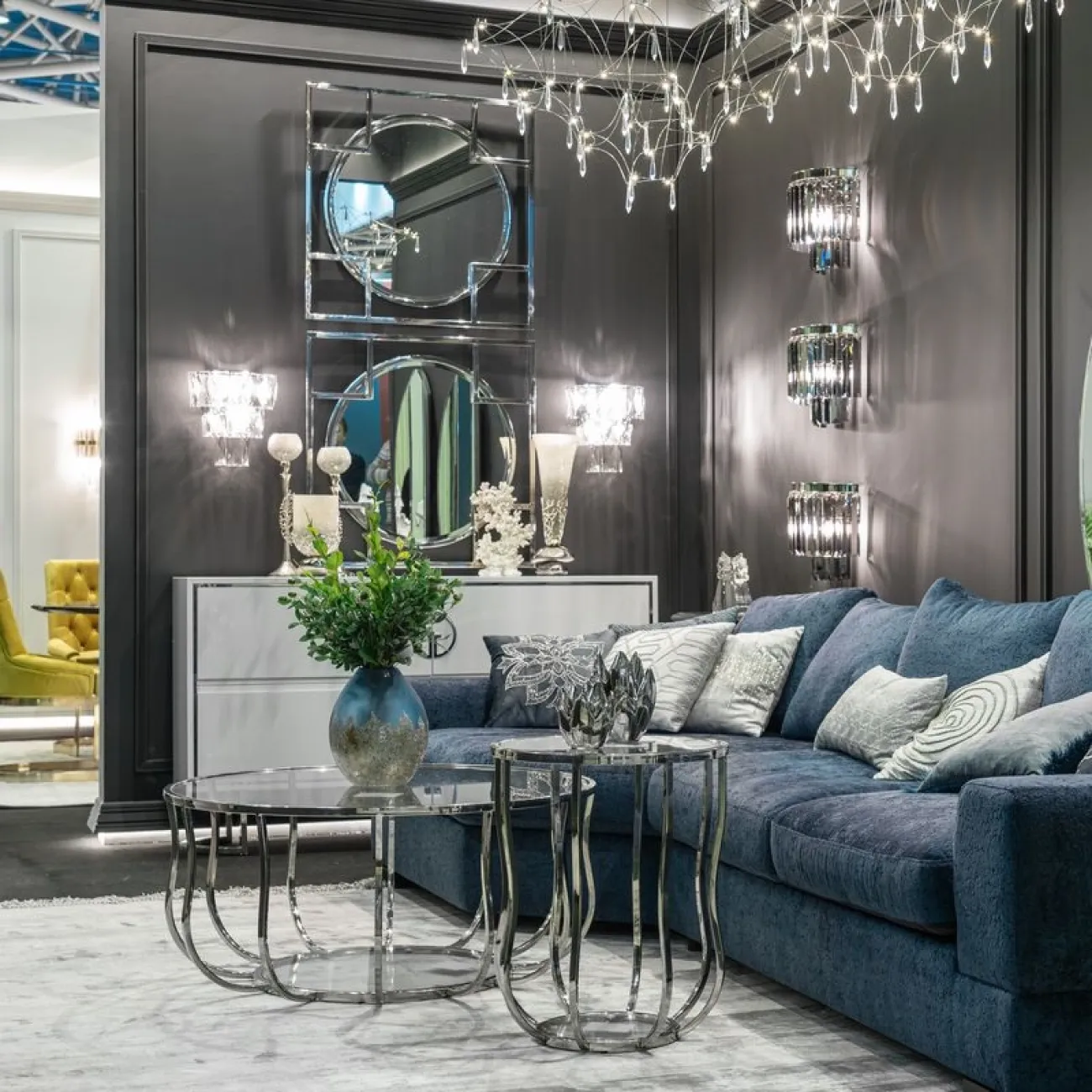 Стол журнальный стекло прозр./хром 13RXCT4033-SILVER от LaLume