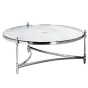 Стол журнальный круглый прозрачное стекло/хром GY-CT1000 от LaLume