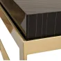 Стол журнальный низкий Golden Prism коричневый/золото 84HB-CT319D от LaLume
