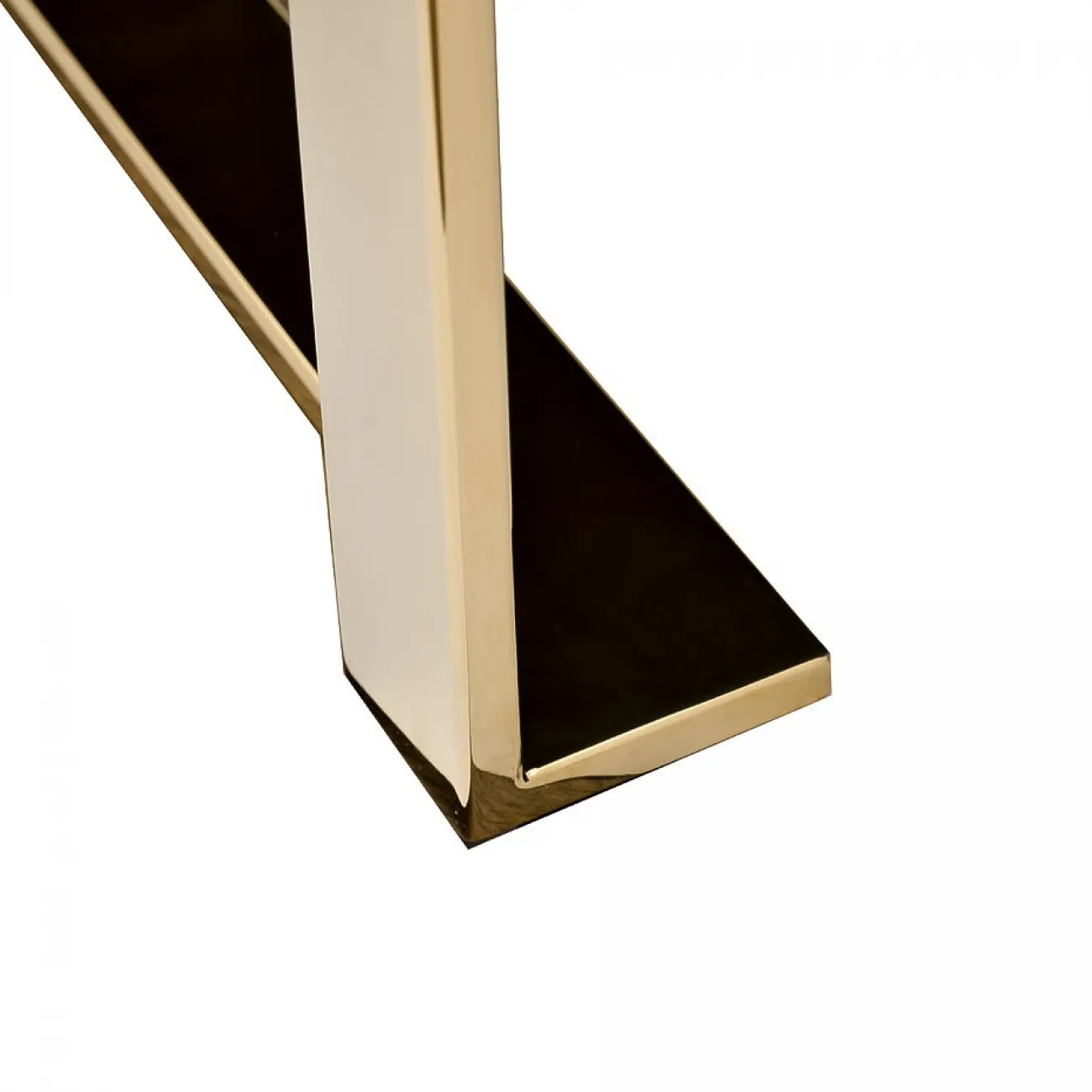 Стол журнальный низкий Golden Prism коричневый/золото 84HB-CT319D от LaLume