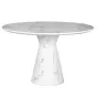 Стол обеденный круглый белый 33FS-DT120-WH от LaLume
