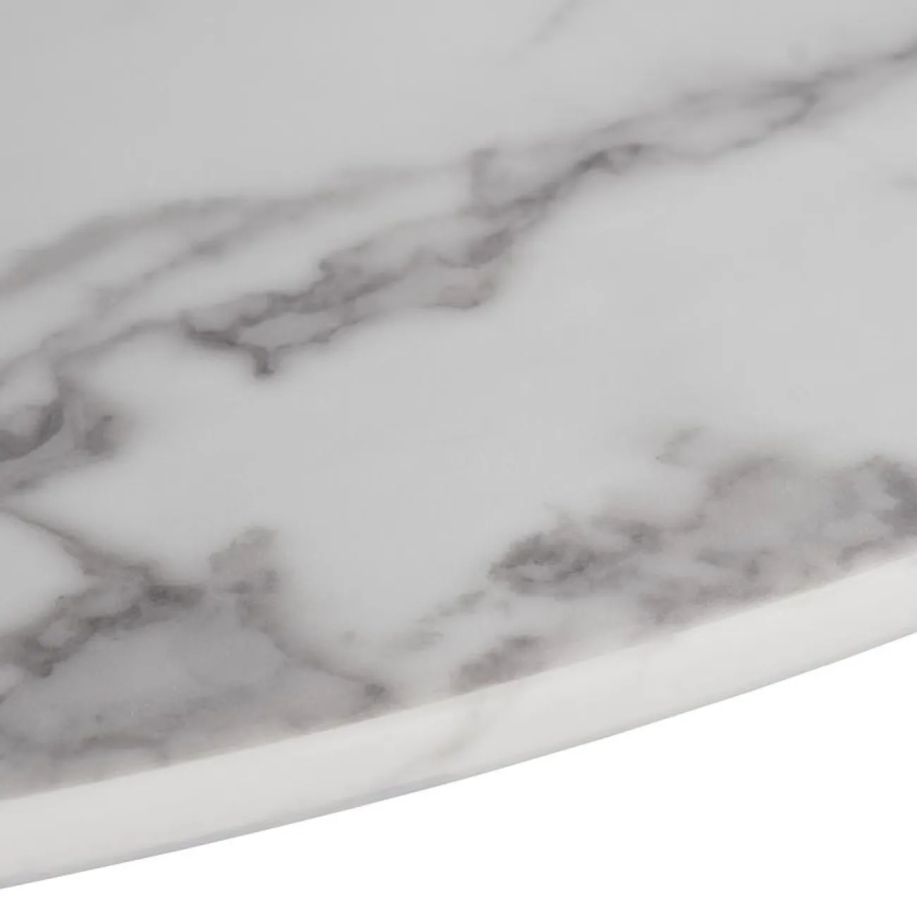 Стол обеденный круглый искусственный мрамор/черный металл 76AR-DT818 от LaLume