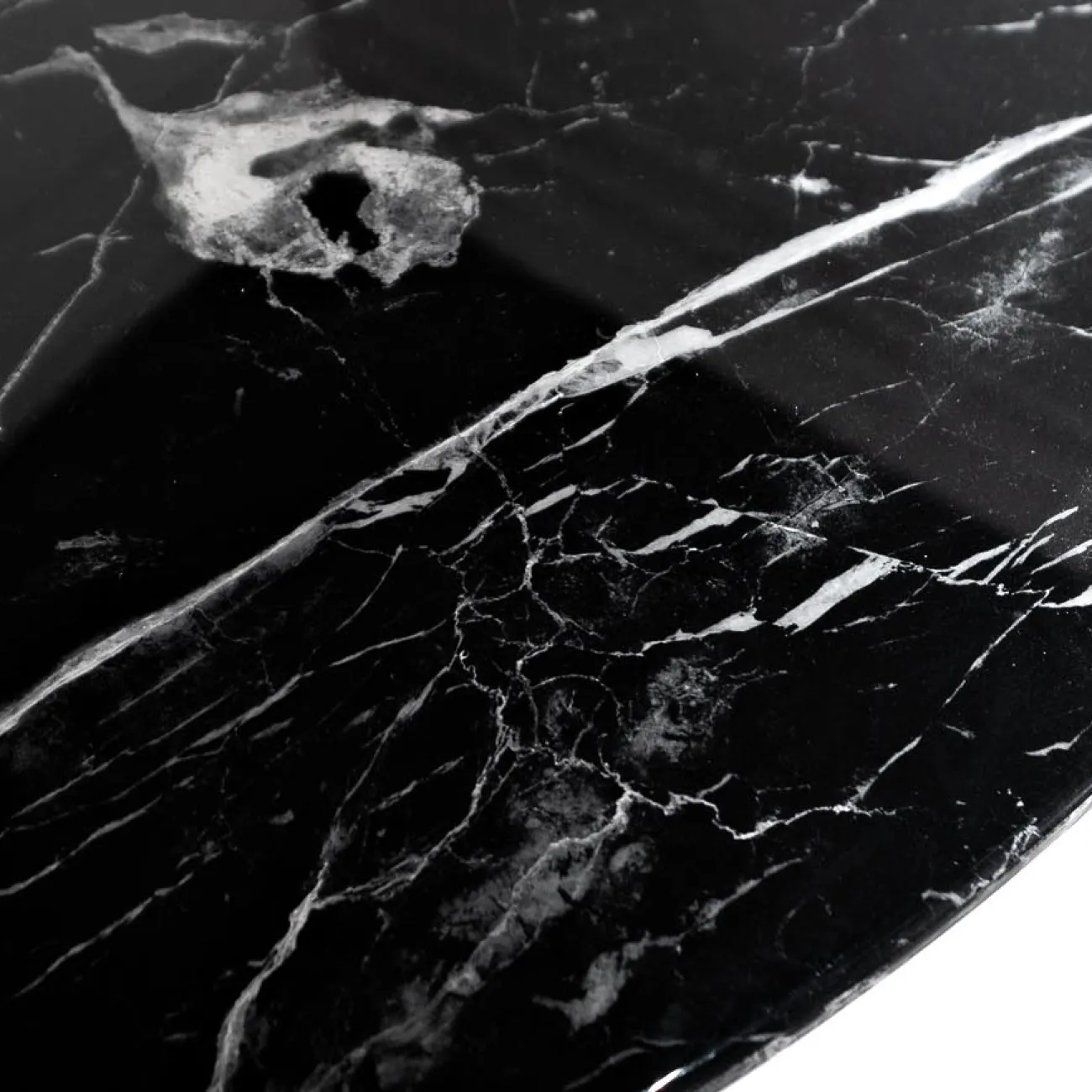 Стол обеденный круглый черный 33FS-DT120-BL от LaLume