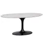 Стол обеденный овальный белый 33FS-DT3056-BLWH от LaLume