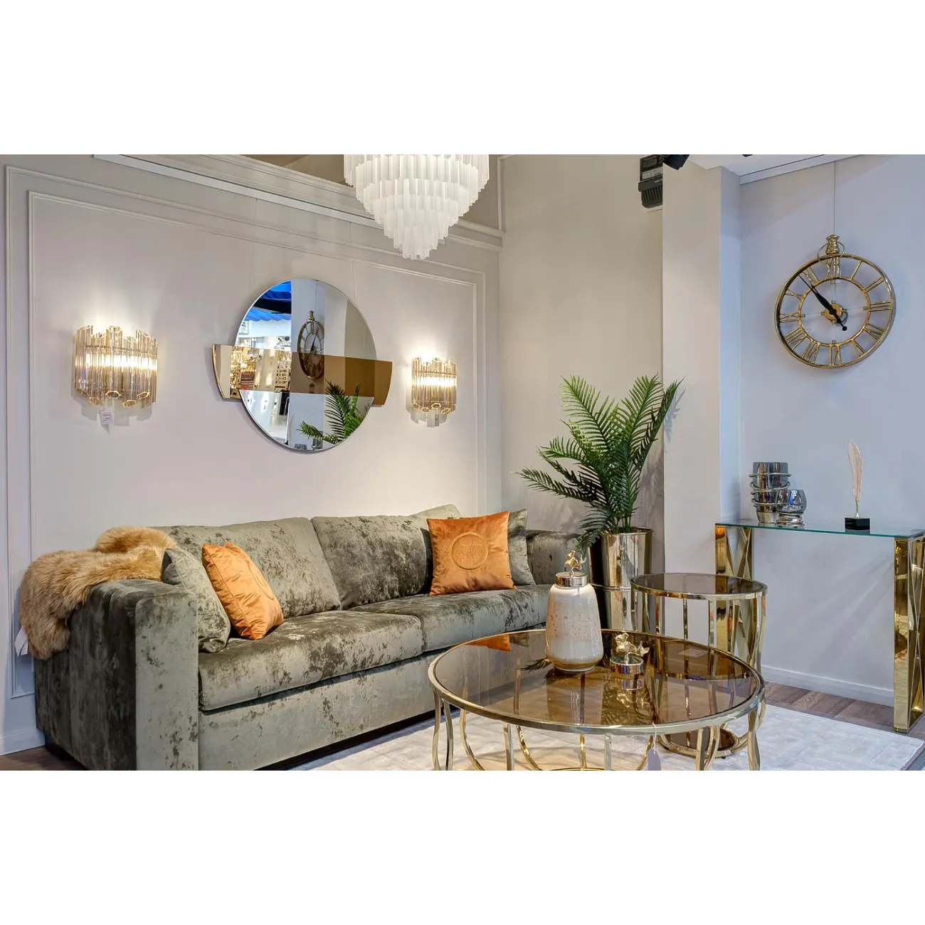 Столик журнальный круглый золотой 13RXET4036-GOLD от LaLume Столик журнальный круглый золотой 13RXET4036-GOLD от LaLume