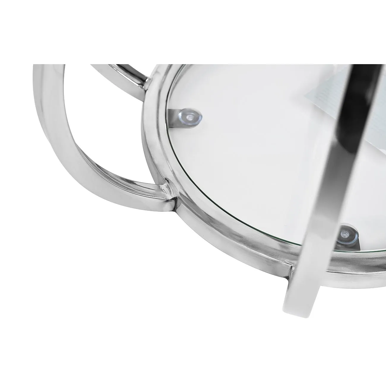 Столик журнальный круглый серебряный 13RXET4037-SILVER от LaLume