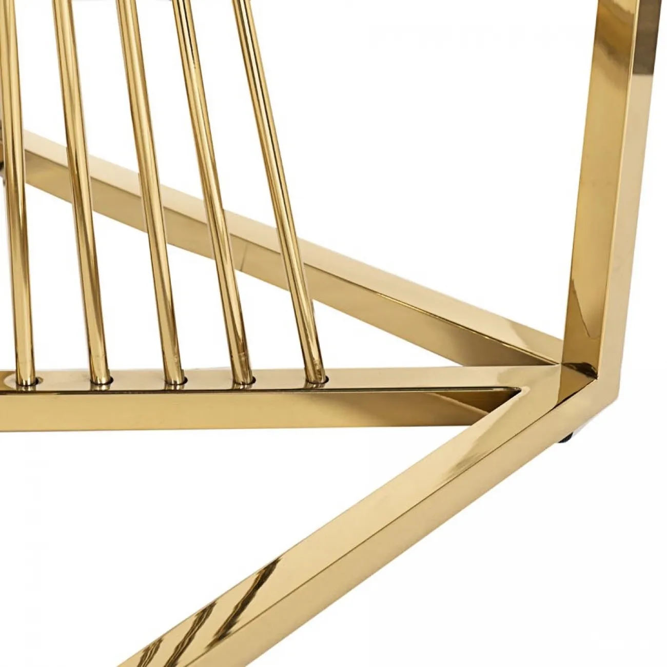 Столик журнальный высокий черное стекло/золото 13RXET8082L-GOLD от LaLume