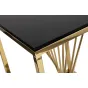Столик журнальный черное стекло/золото 13RXET8083M-GOLD от LaLume