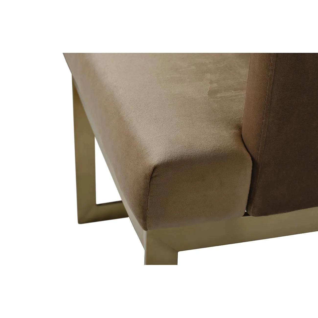 СТУЛ НА МЕТАЛЛИЧЕСКОМ КАРКАСЕ СВЕТЛО-КОРИЧНЕВЫЙ от LaLume