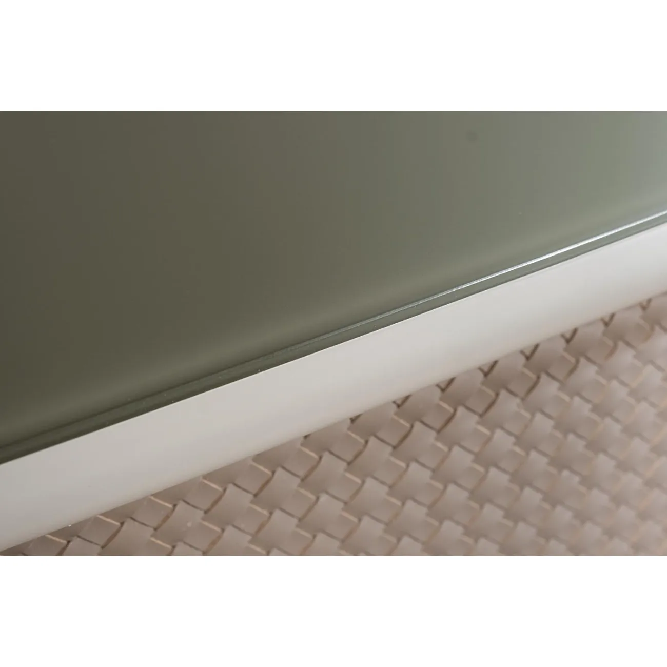 КОМОД BEL AIR ПЛЕТЕНАЯ ЭКОКОЖА/СТЕКЛО от LaLume