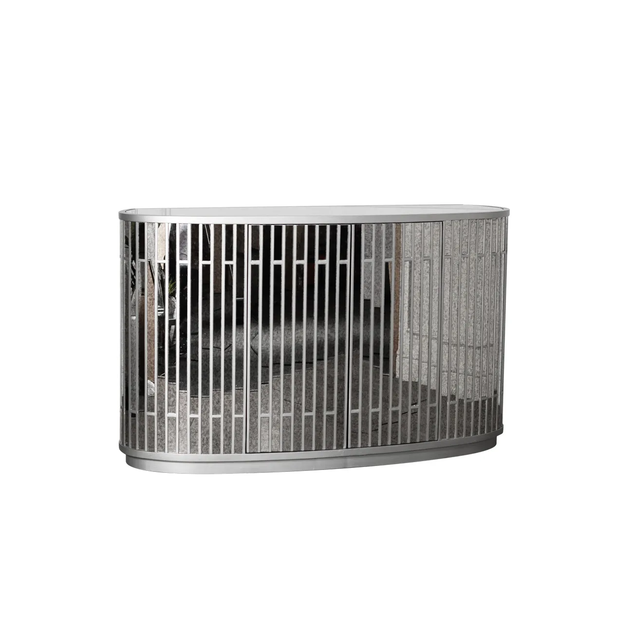 КОМОД ЗЕРКАЛЬНЫЙ ДВУХДВЕРНЫЙ от LaLume