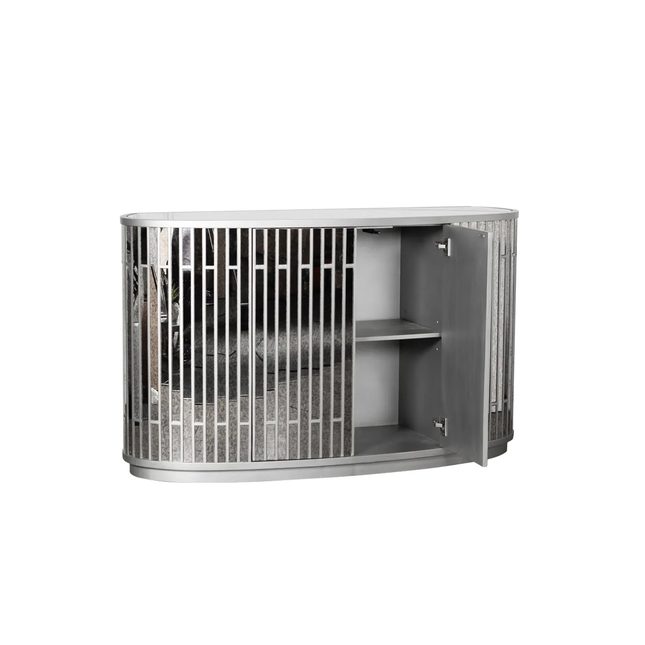 КОМОД ЗЕРКАЛЬНЫЙ ДВУХДВЕРНЫЙ от LaLume