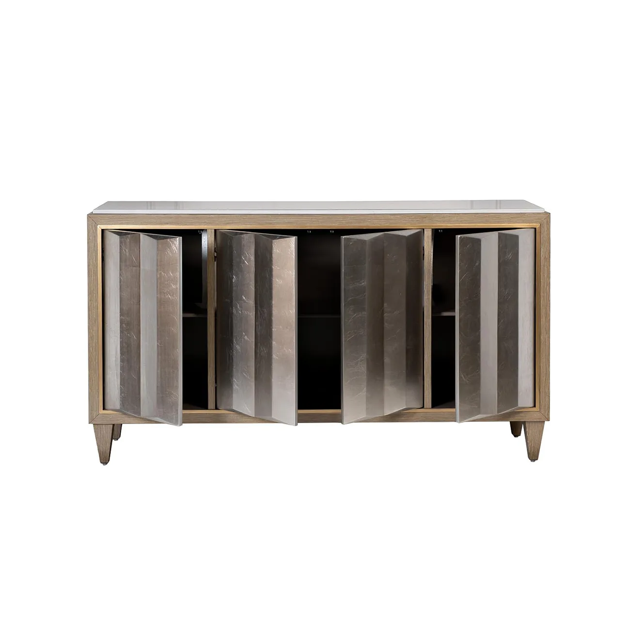 КОМОД С ДВЕРЦАМИ И БЕЛОЙ КАМЕННОЙ СТОЛЕШНИЦЕЙ от LaLume