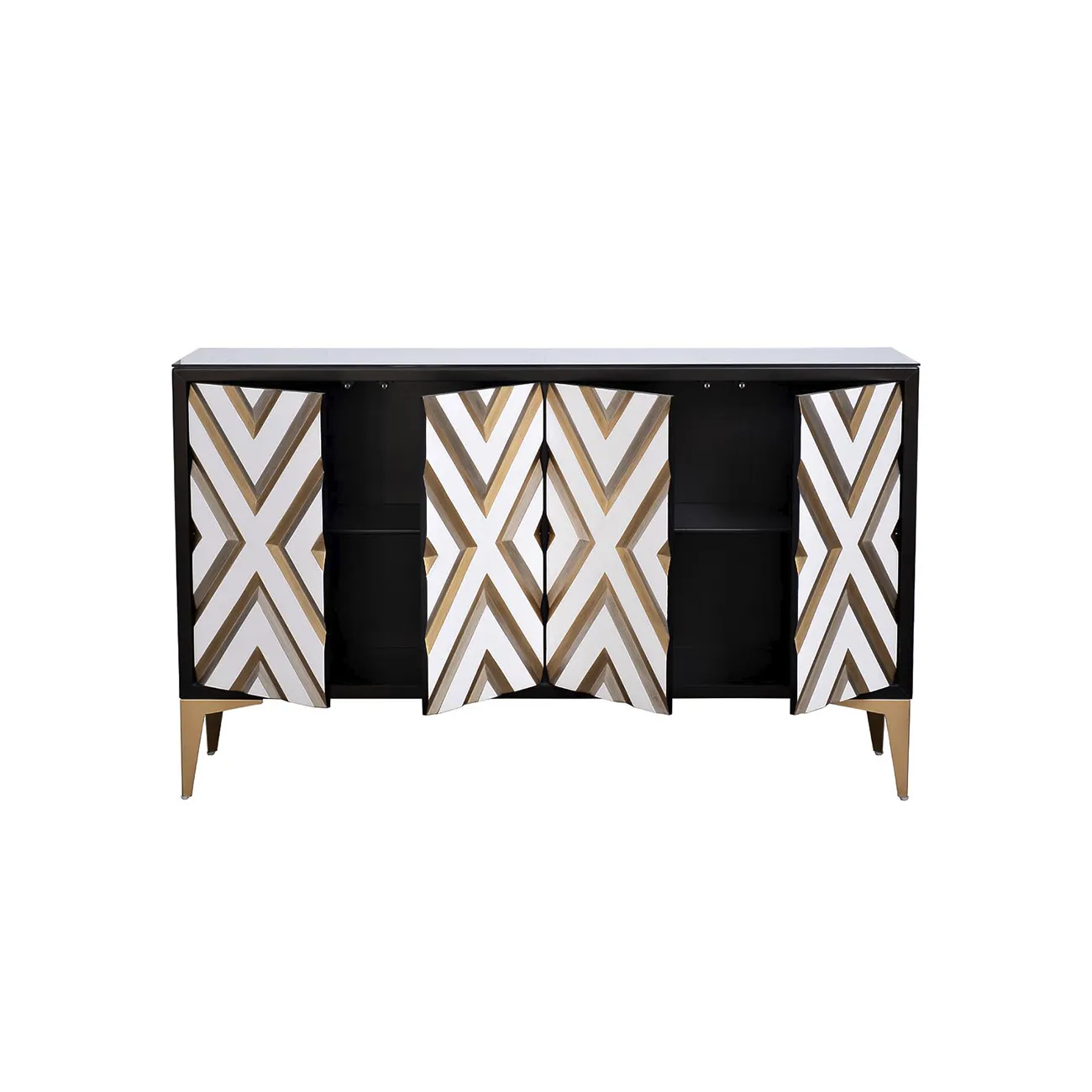 КОМОД С ДВЕРЦАМИ И ДЕКОРОМ "КЕНТЕ" от LaLume