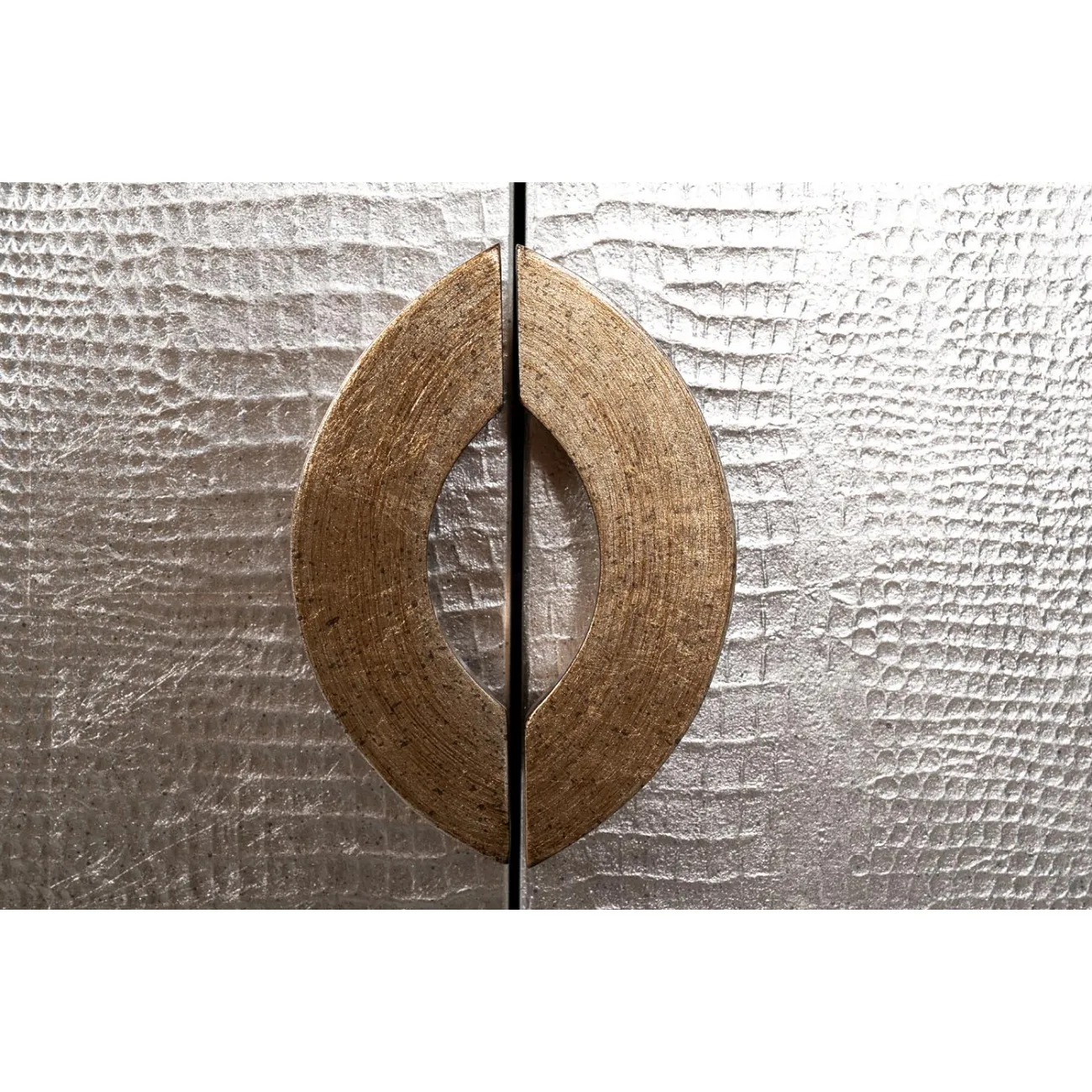 КОМОД СЕРЕБРИСТЫЙ С ГРАНИТНОЙ СТОЛЕШНИЦЕЙ от LaLume