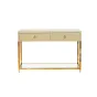 КОНСОЛЬ С ЯЩИКАМИ БЕЖЕВОЕ СТЕКЛО/ЗОЛОТО KFC762E7 от LaLume