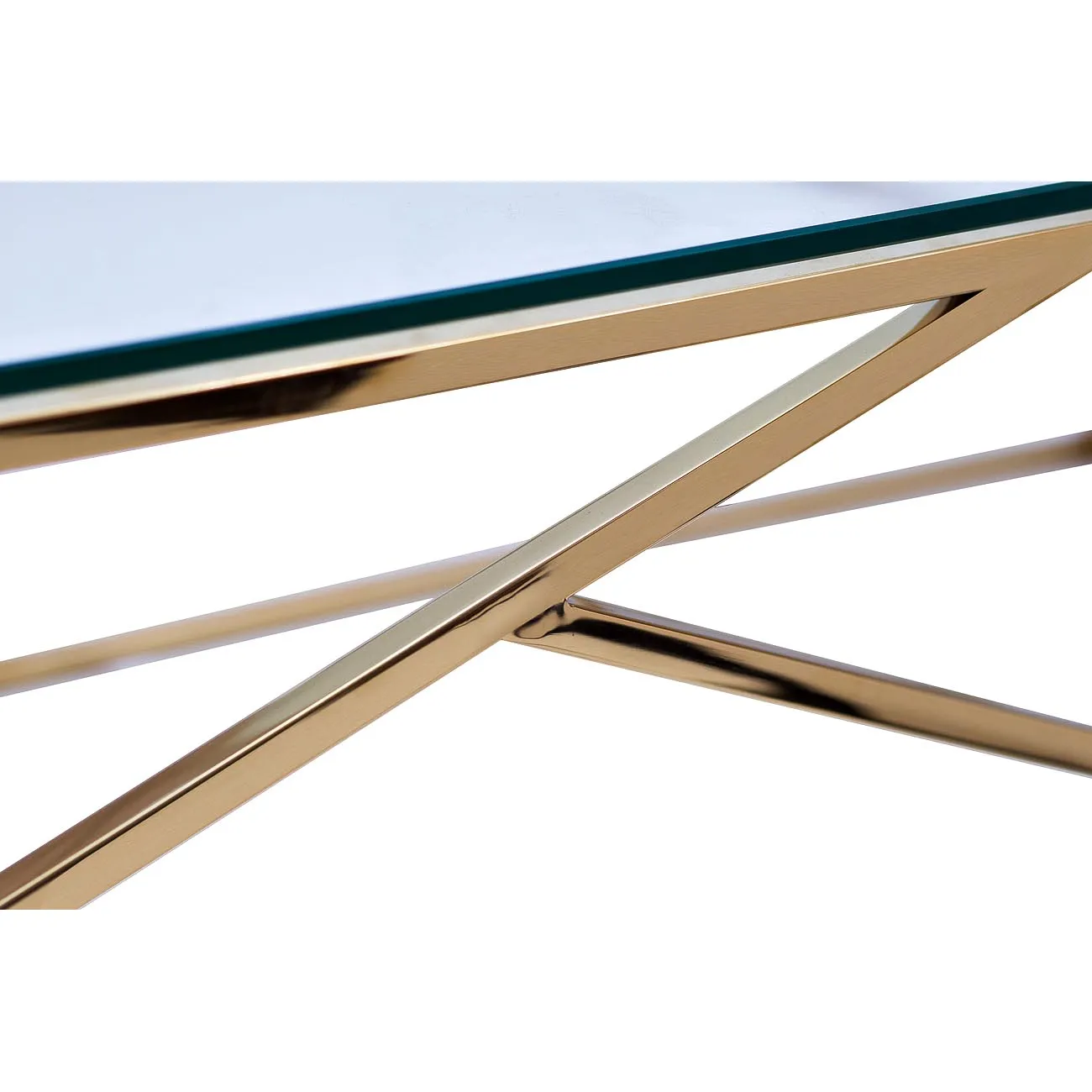 КОНСОЛЬ ПРОЗРАЧНОЕ СТЕКЛО/ЗОЛОТО GY-CST2051214GOLD от LaLume