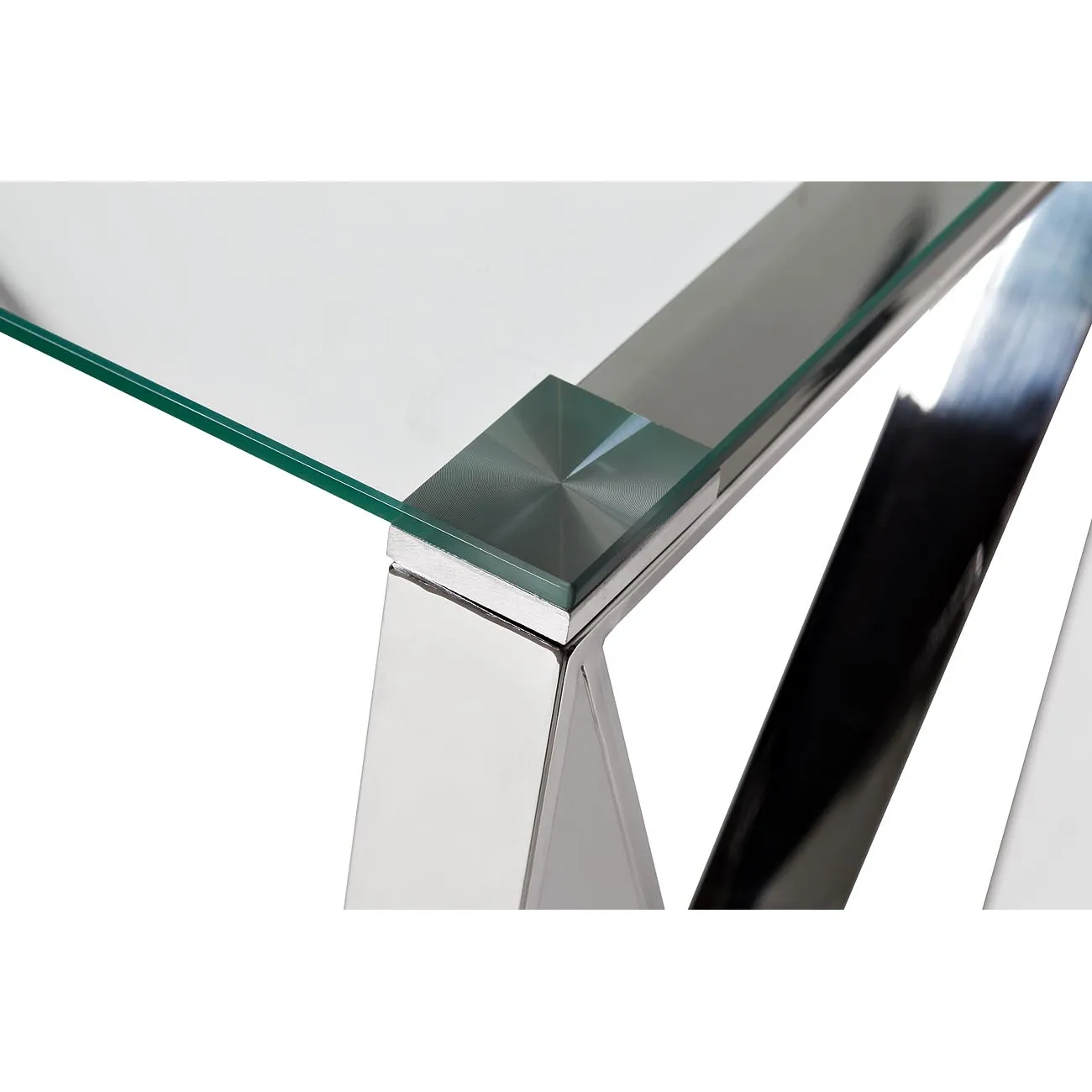 КОНСОЛЬ ПРОЗРАЧНОЕ СТЕКЛО/ХРОМ 47ED-CST008 от LaLume