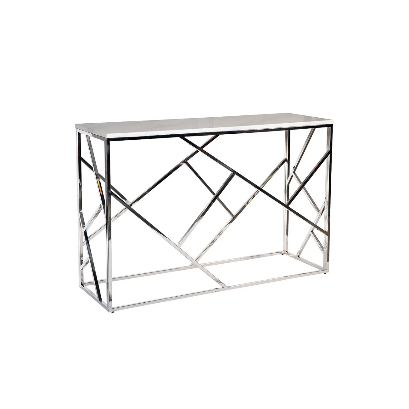 КОНСОЛЬ ИСКУССТВЕННЫЙ БЕЛЫЙ МРАМОР/ХРОМ 47ED-CST015M от LaLume КОНСОЛЬ ИСКУССТВЕННЫЙ БЕЛЫЙ МРАМОР/ХРОМ 47ED-CST015M от LaLume