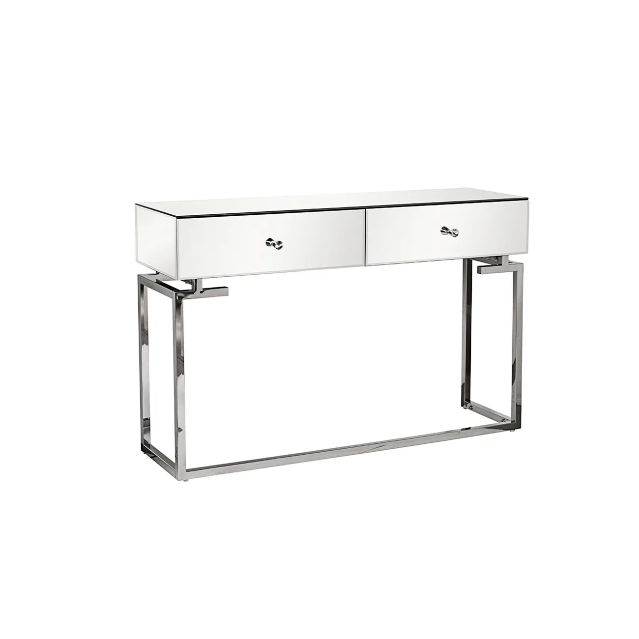 КОНСОЛЬ ЗЕРКАЛЬНАЯ С ДВУМЯ ЯЩИКАМИ KFG075 от LaLume