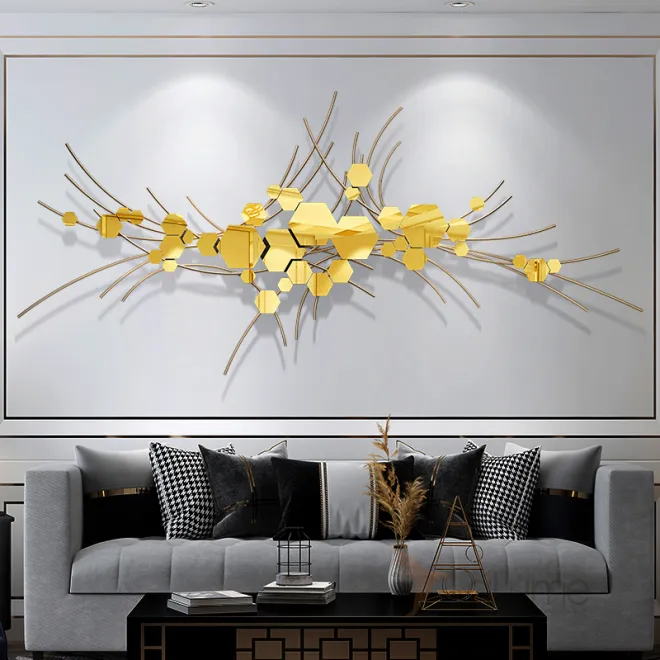 Настенный кованый декор Brilliance, выполненный по технологии ручного гальванического процесса