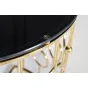 КОНСОЛЬ ЧЕРНОЕ СТЕКЛО/ЗОЛОТО GY-CST8040GOLD от LaLume