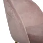 Стул велюровый пепельно-розовый на металлических ножках 30C-301-1G LPI от LaLume