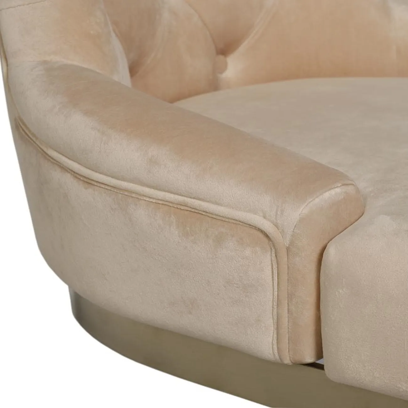 Стул на металлическом каркасе бежевый 76AR-6210GOLD-BG от LaLume