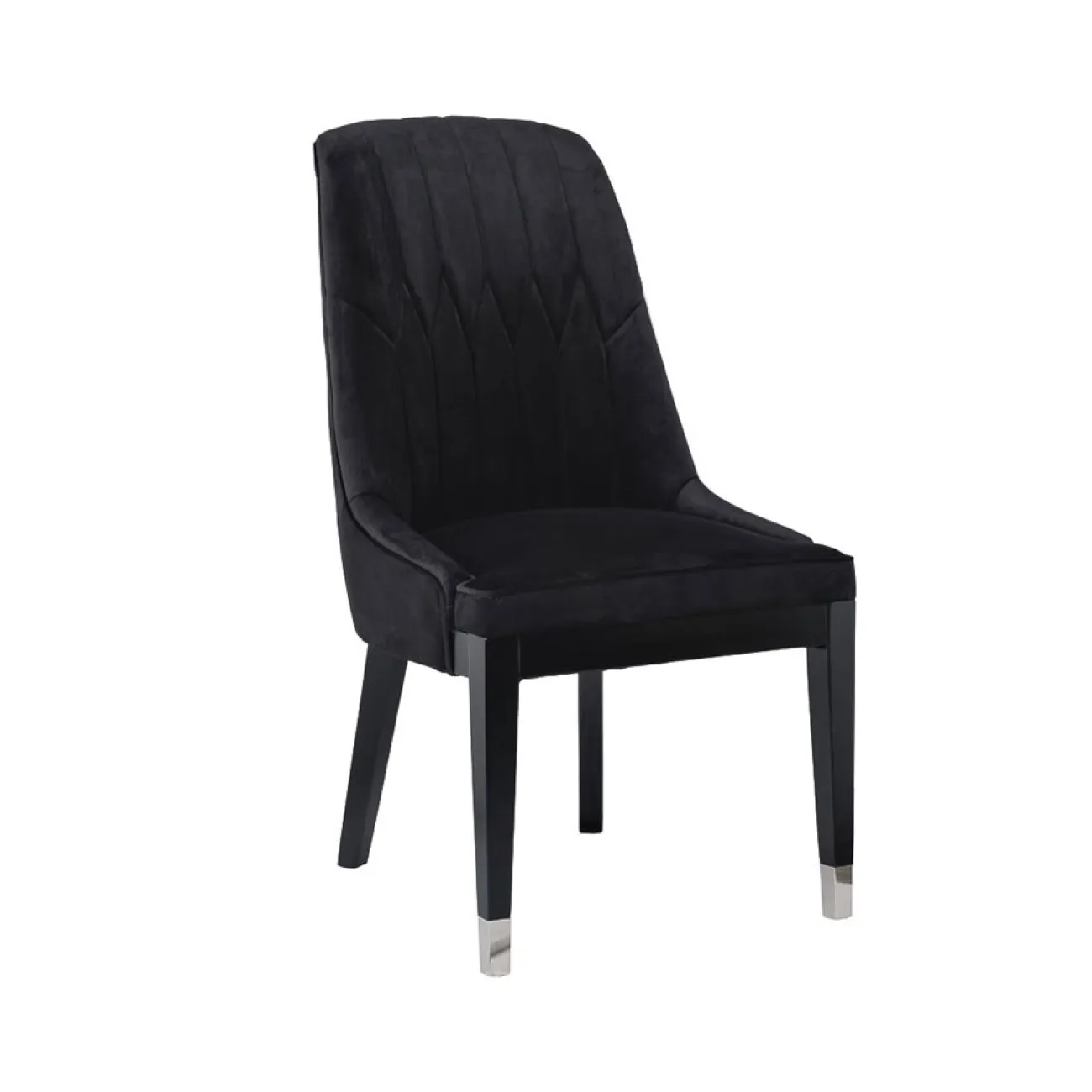 Стул велюровый черный 48MY-3526 BLK от LaLume