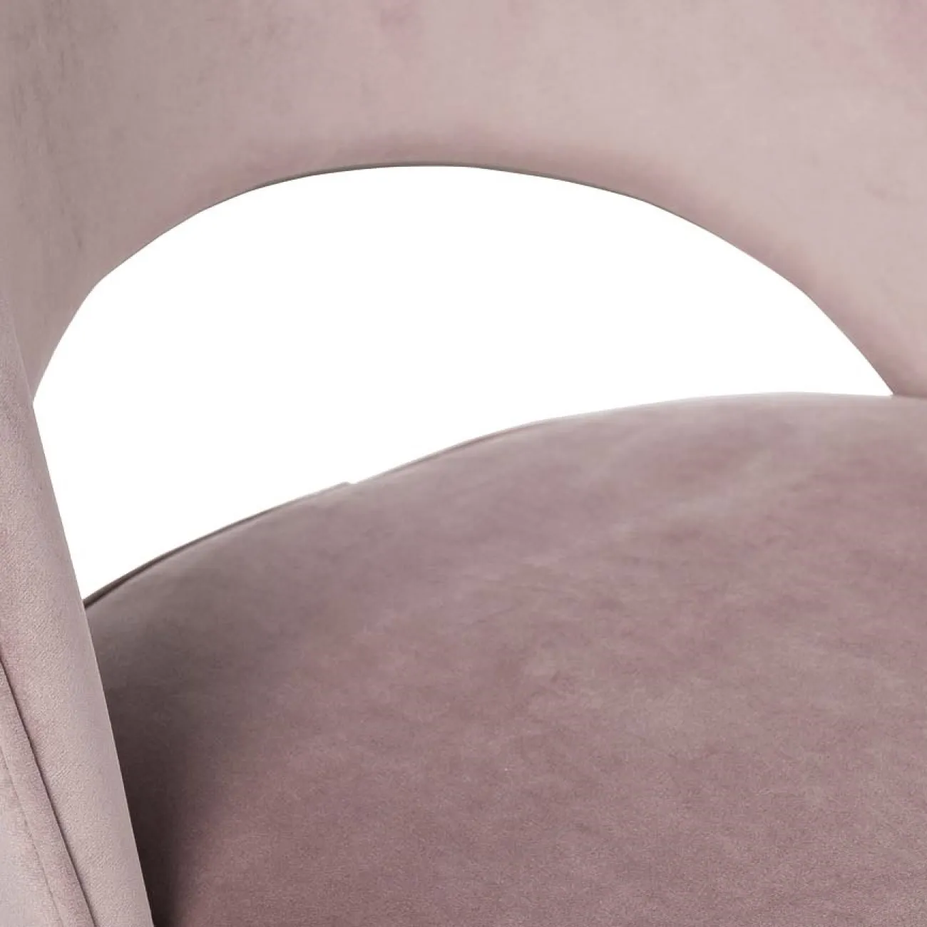 Стул велюровый пепельно-розовый на металлических ножках 30C-301-1G LPI от LaLume
