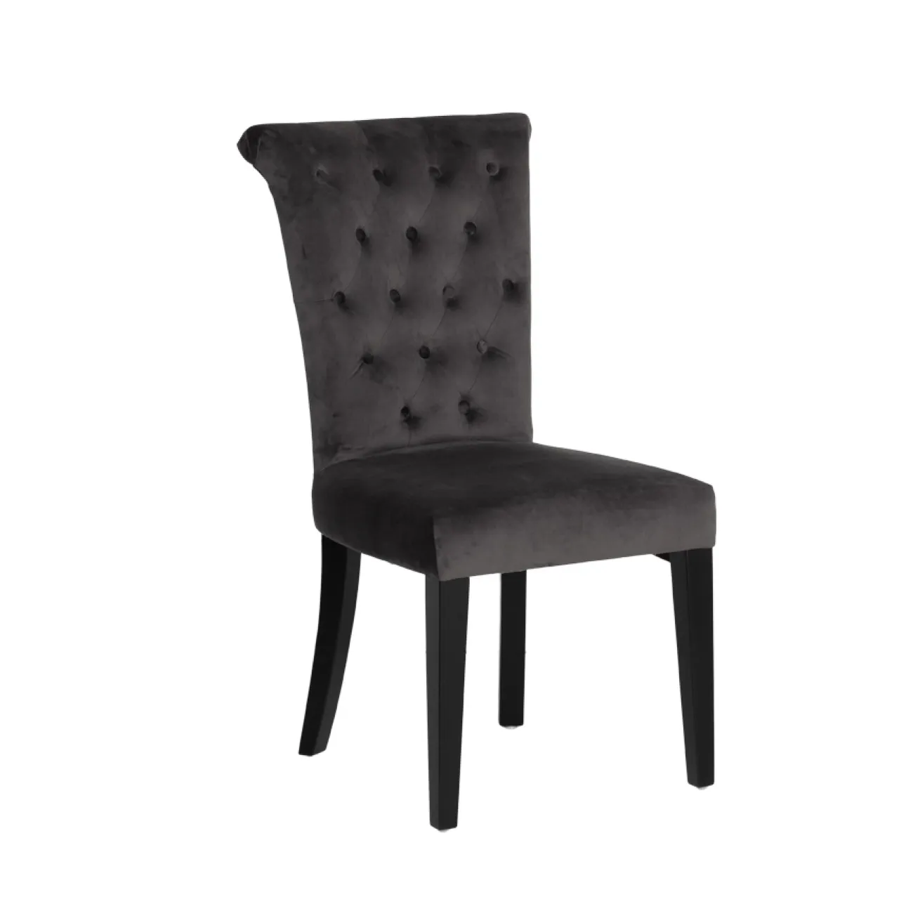 Стул велюровый серый с кольцом 597-2K-СЕРЫЙ-Riv96 от LaLume