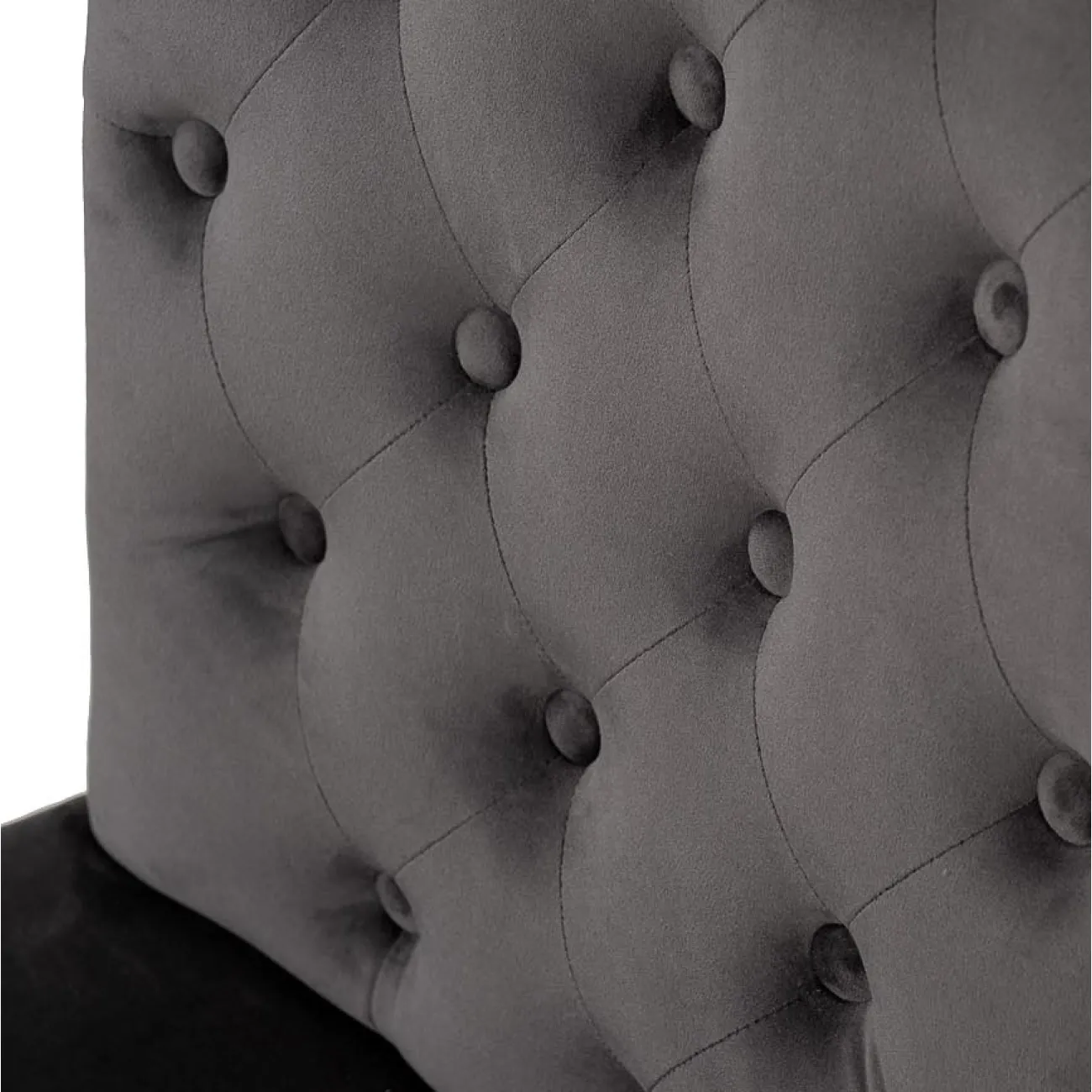 Стул велюровый серый с кольцом 597-2K-СЕРЫЙ-Riv96 от LaLume