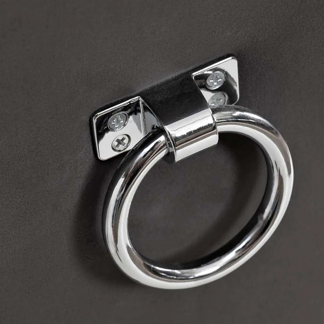 Стул велюровый серый с кольцом 597-2K-СЕРЫЙ-Riv96 от LaLume