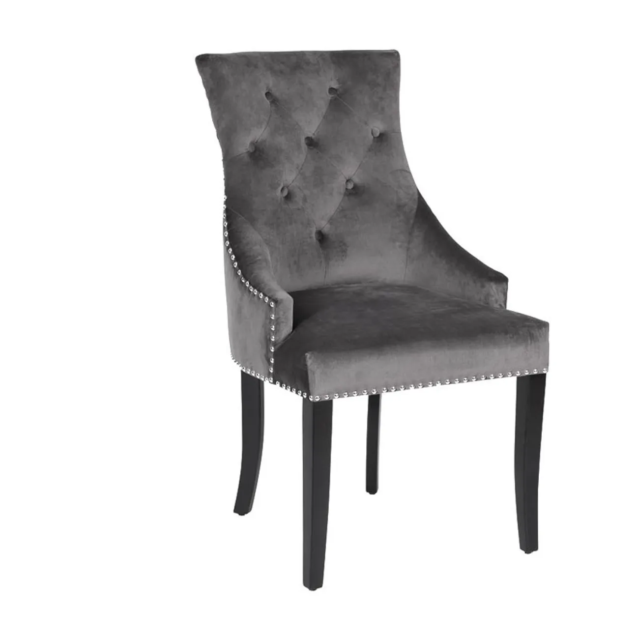 Стул велюровый серый 236-2K-СЕРЫЙ-Riv96 от LaLume
