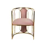 Стул велюровый розовый/золото GY-DC8352GOLD-PK от LaLume