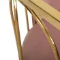 Стул велюровый розовый/золото GY-DC8352GOLD-PK от LaLume