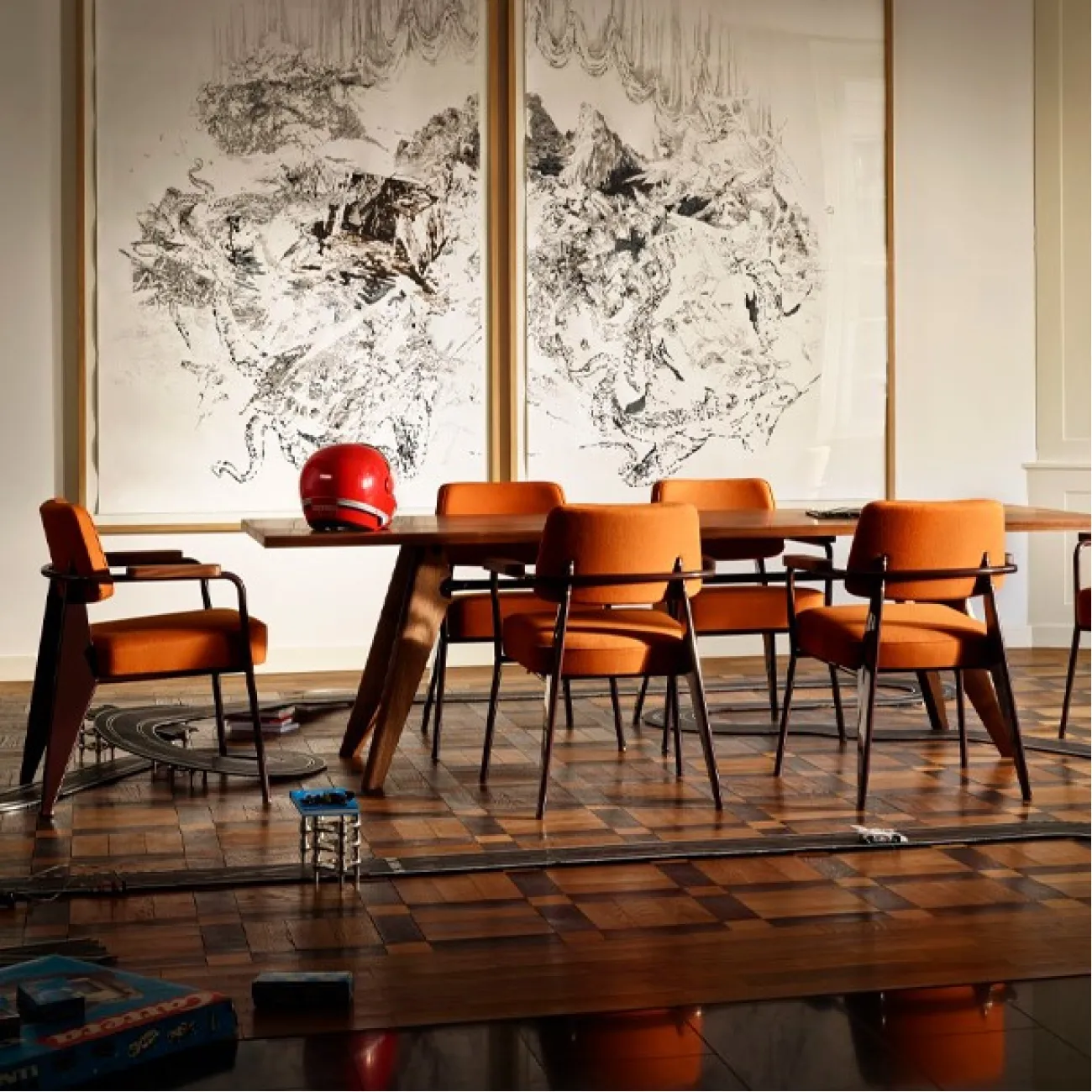 Скандинавский дизайнерский обеденный стул/кресло в стиле милитари LaLume-ST00166